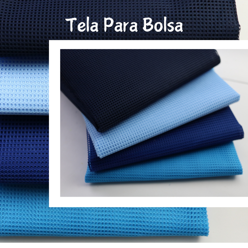 2 Metros Tela para Bolsa 4 cores - Marinho - Azul Bebê - Turquesa - Royal