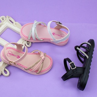 Sandália Infantil Feminina Delicada Brilho Strass Confortável em Oferta na Shopee