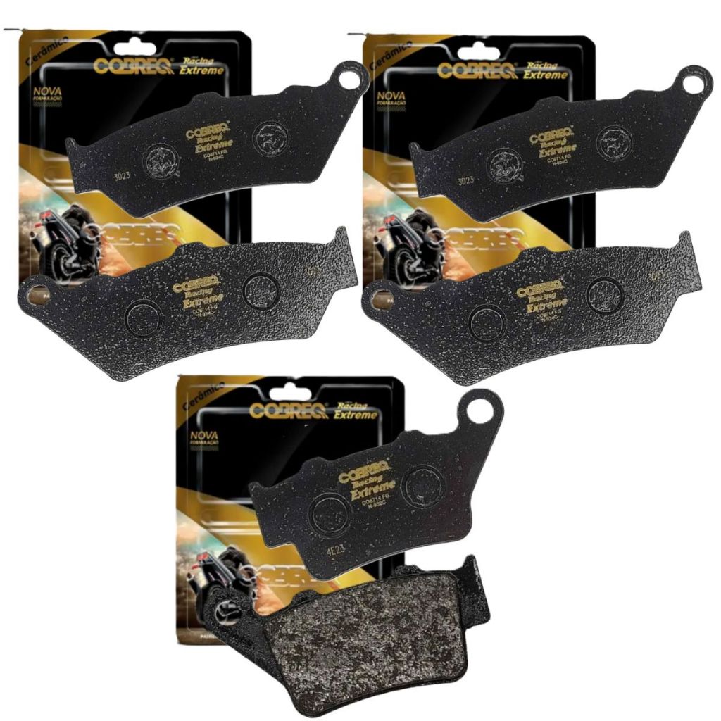 Kit Pastilhas de Freio Cerâmica Bmw F700 Gs / F800 Gs / F850 Gs Cobreq Cerâmica em Oferta na Shopee
