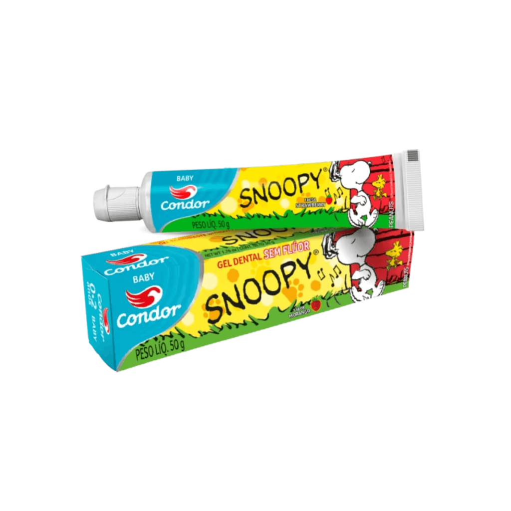 Gel Dental Infantil sem Flúor Snoopy Condor Baby 0 a 2 anos 50g