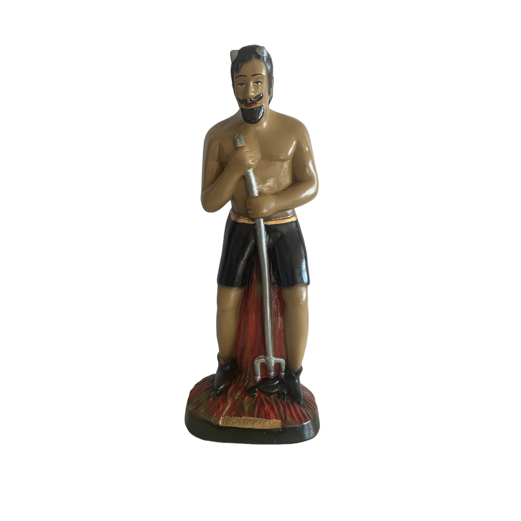 Exu Lúcifer escultura lucifer sem capa estatua com pintura especial