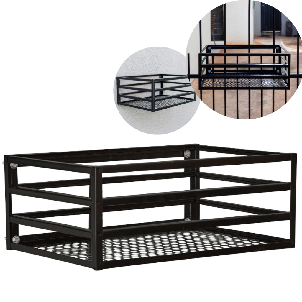 Lixeira de Parede Muro Grade Externa Grade Reforçada com Kit para Instalação em Oferta na Shopee