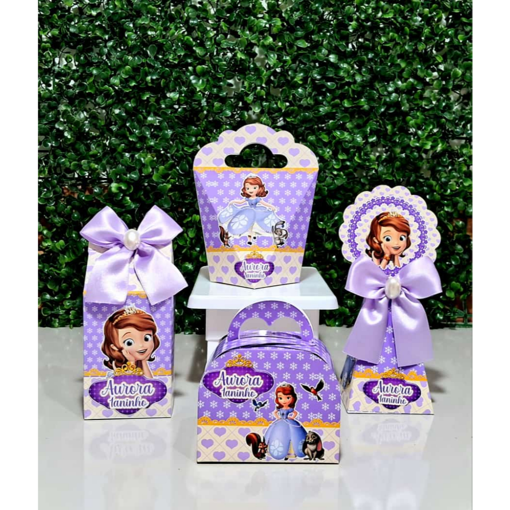 Kit Festa Princesa Sofia - Lembrancinha - Personalizados - Lembrancinhas - Festa Infantil - Aniversário / PEGUE E MONTE