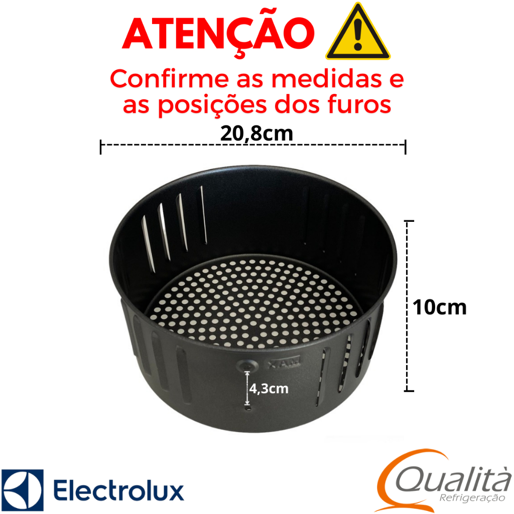 Cesto Interno Airfryer Eaf15 Electrolux Rita Lobo Original em Oferta na Shopee