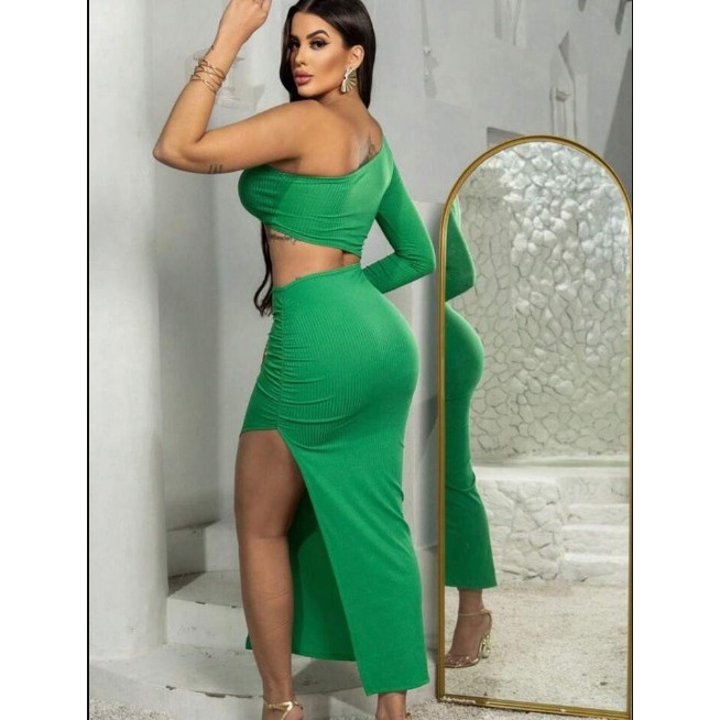 Vestido Feminino Vestido Mula Manca Vestido Longo Manga Unica Vestido Festa Grecia ENVIO RAPIDO