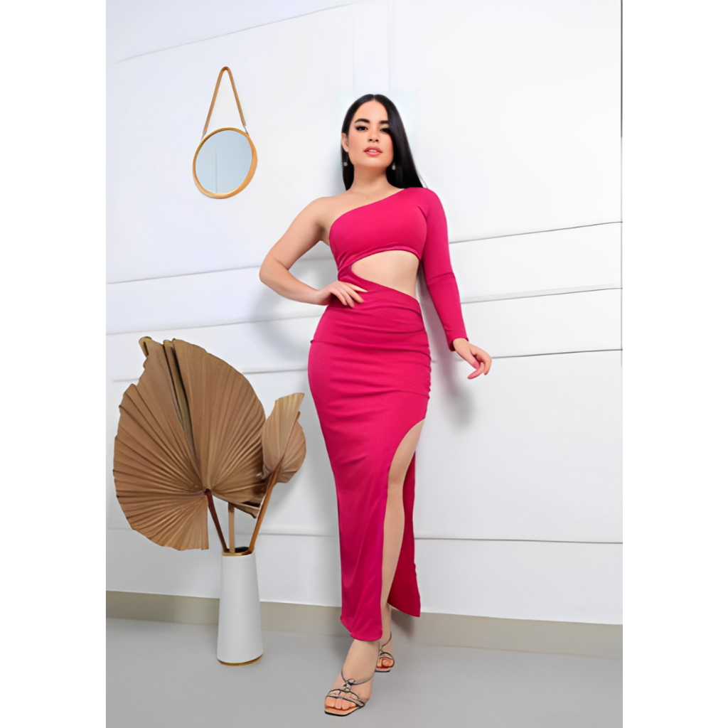 Vestido Feminino Vestido Mula Manca Vestido Longo Manga Unica Vestido Festa Grecia ENVIO IMEDIATO