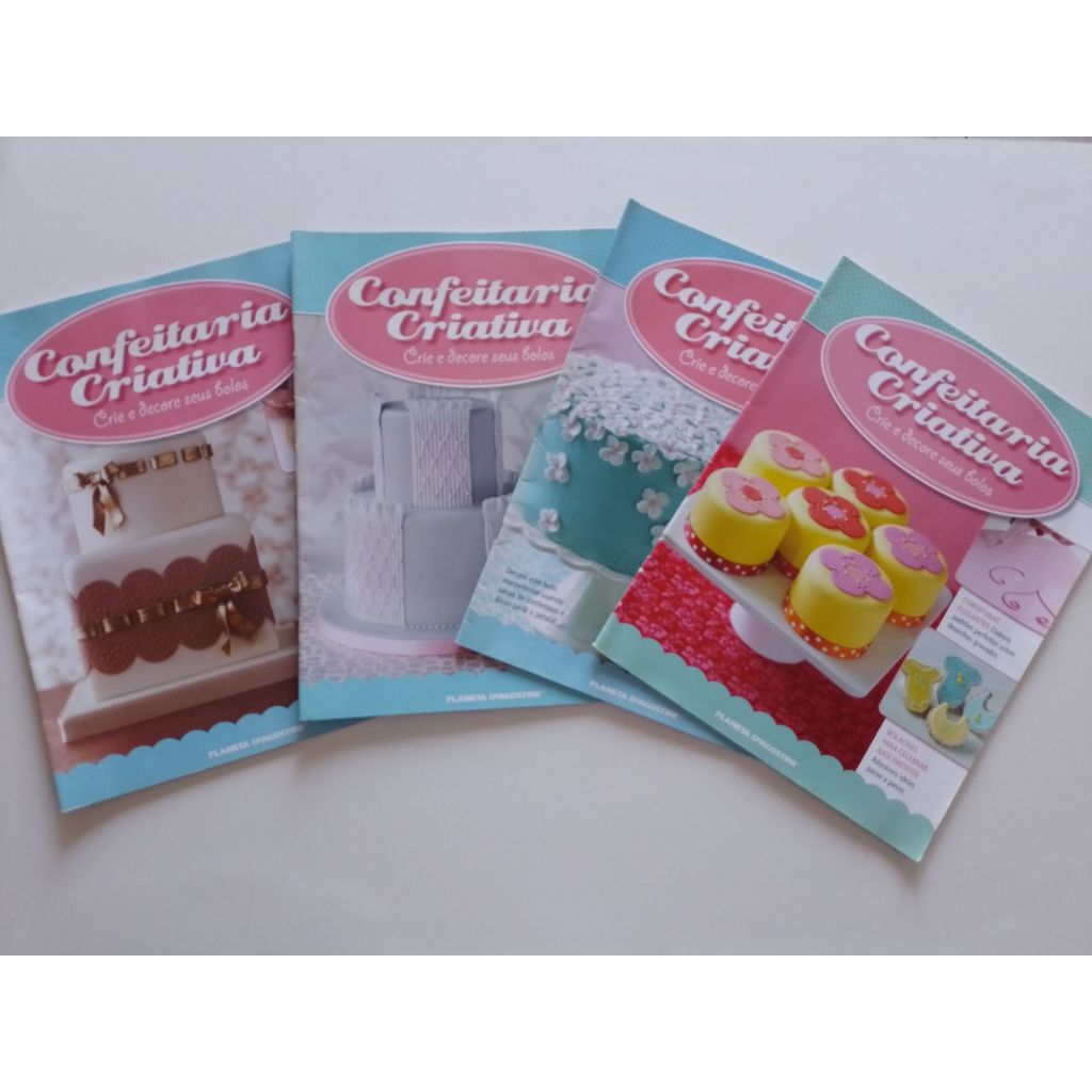 Lote Com 4 Revistas Confeitaria Criativa Ab901 (Usado)