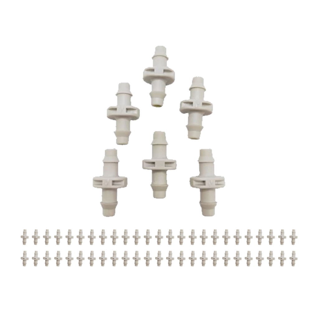 Conector Microtubo Grapa/grapa Netafim  50 Unidades Irrigação