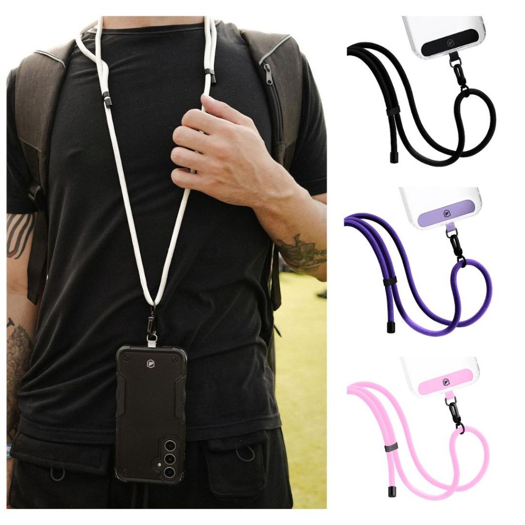 Cordão de Segurança AntiFurto para Celular Alça Ajustável de pescoço Strap Armor - Gshield