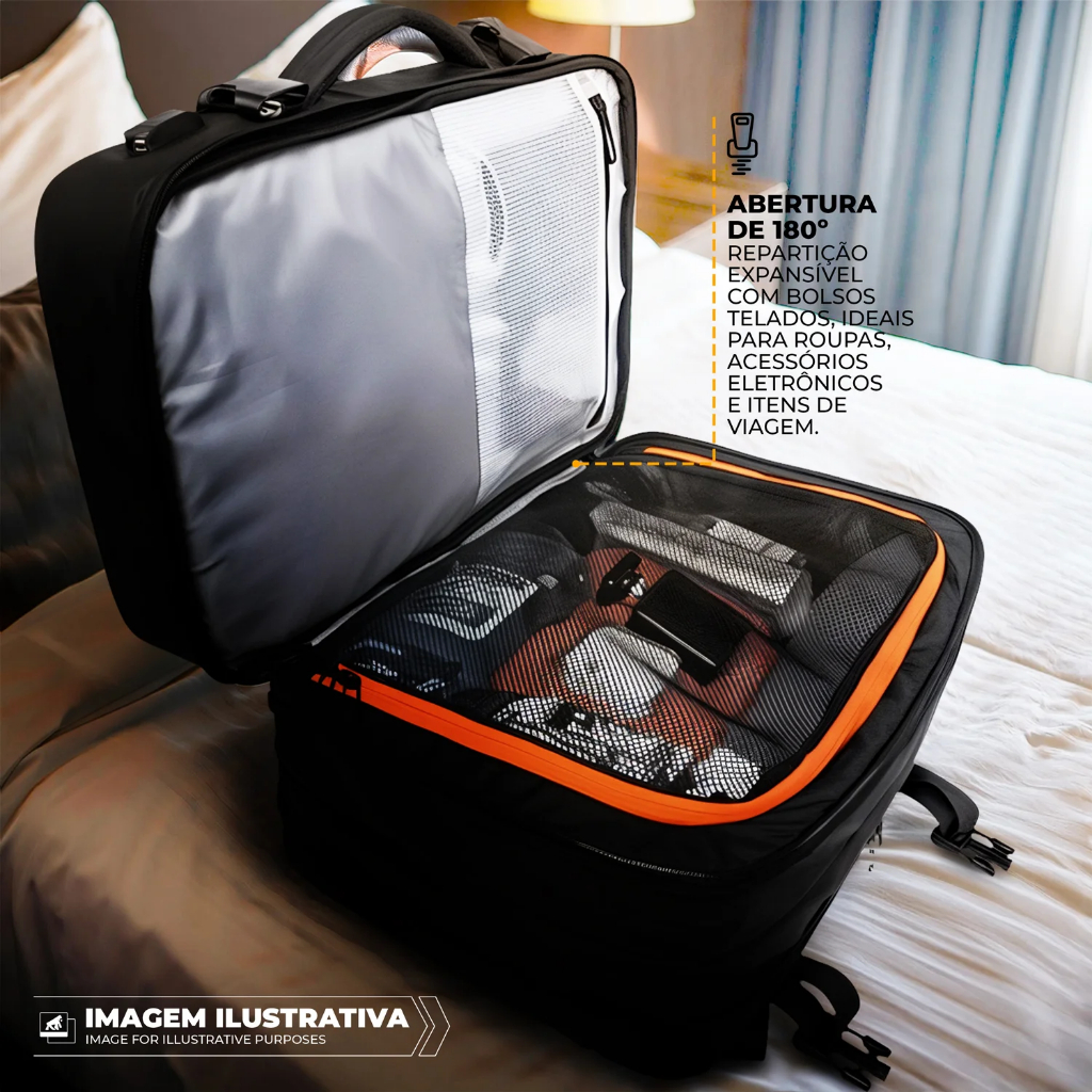 Detalhes do Mochila Mala Executiva para notebook, viagem, trabalho e escola e faculdade Armor - Gshield