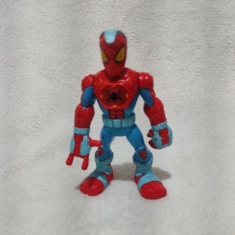 Boneco Playskool Marvel Super Heroes Spider-Man Armadura Blindada Hasbro Disney.