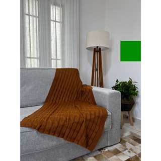 Peseira Manta Trança Tricô Decorativa Sofá Cama 150x90cm em Oferta na Shopee