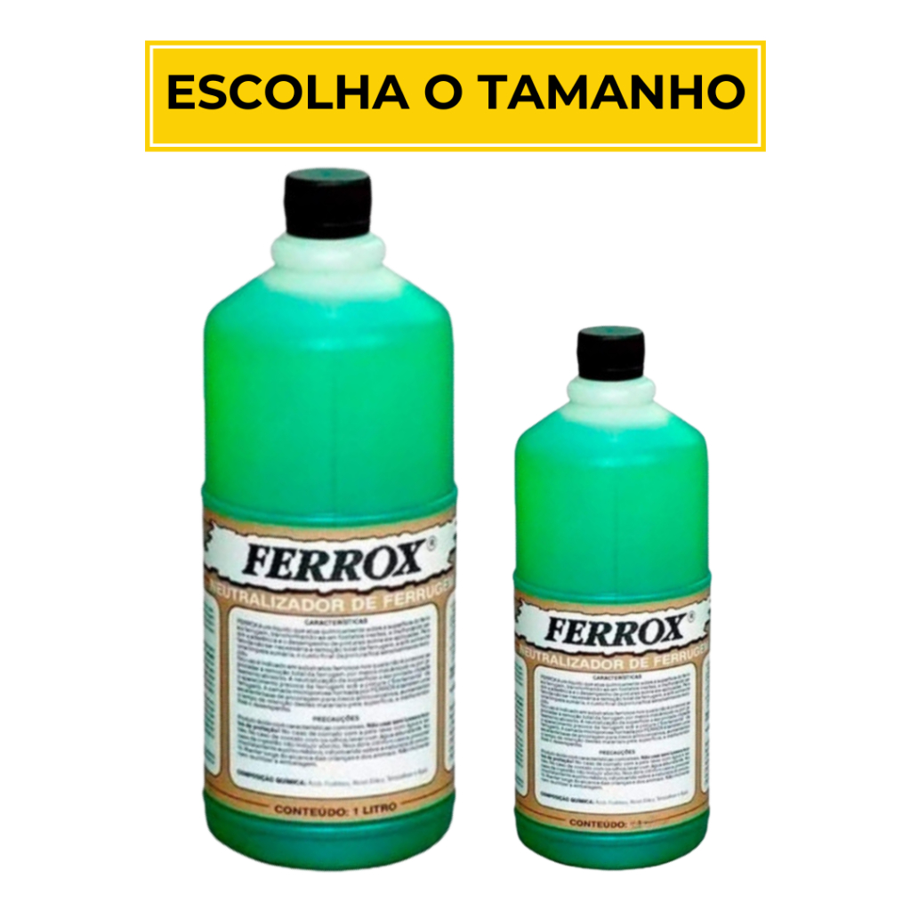 Removedor De Ferrugem 500ml ou 1l Ferrox - Home & Living