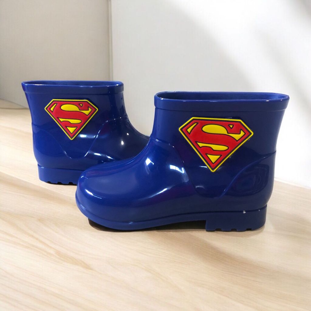Galocha Bota de Chuva Infantil Menino Super Heróis Juvenil Leve Confortável Impermeável Estilosa Linda em Oferta na Shopee