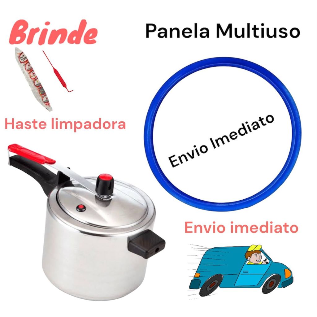 Borracha de Silicone Anel de Vedação Panela Pressão 4,5 e 7 Lts Multiuso