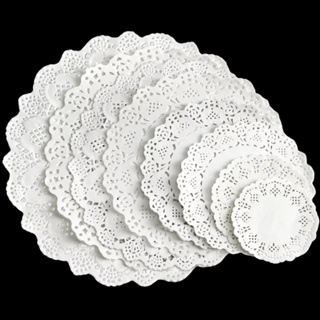 Kit 100 Toalha Rendada Redonda de Papel em Oferta na Shopee