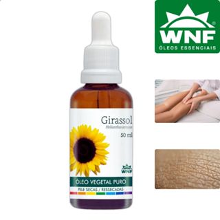 Óleo de Girassol 100% Puro para Pele - Cicatrizante - Prensado a Frio - WNF 50ml em Oferta na Shopee