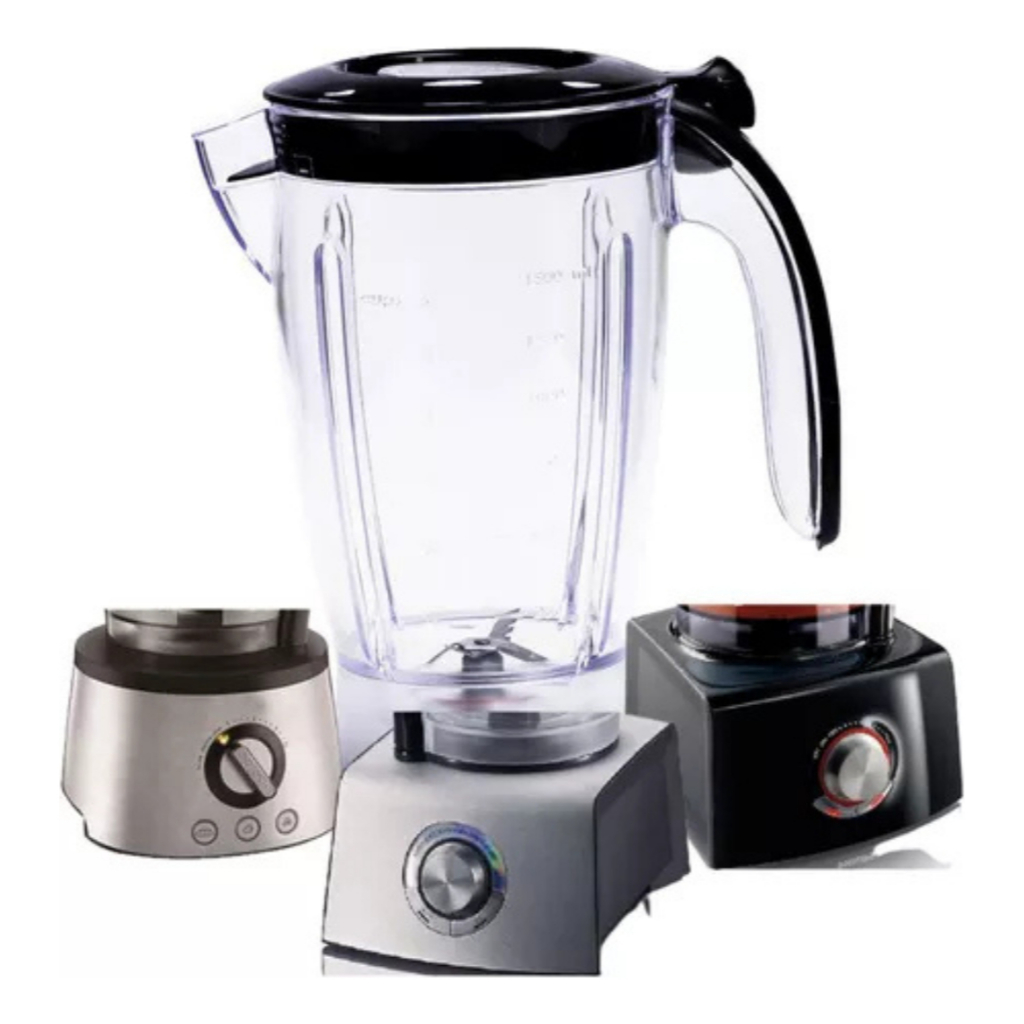 Copo Liquidificador Compatível com Walita Philips Ri7775 Ri7774 Preto