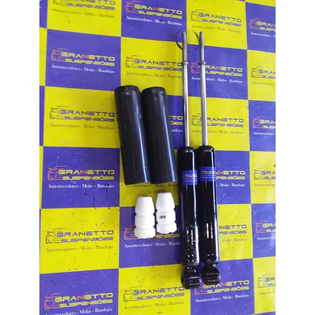 02 AMORTECEDORES TRASEIROS CORSA + KIT BATENTE CORSA WIND CLASSIC