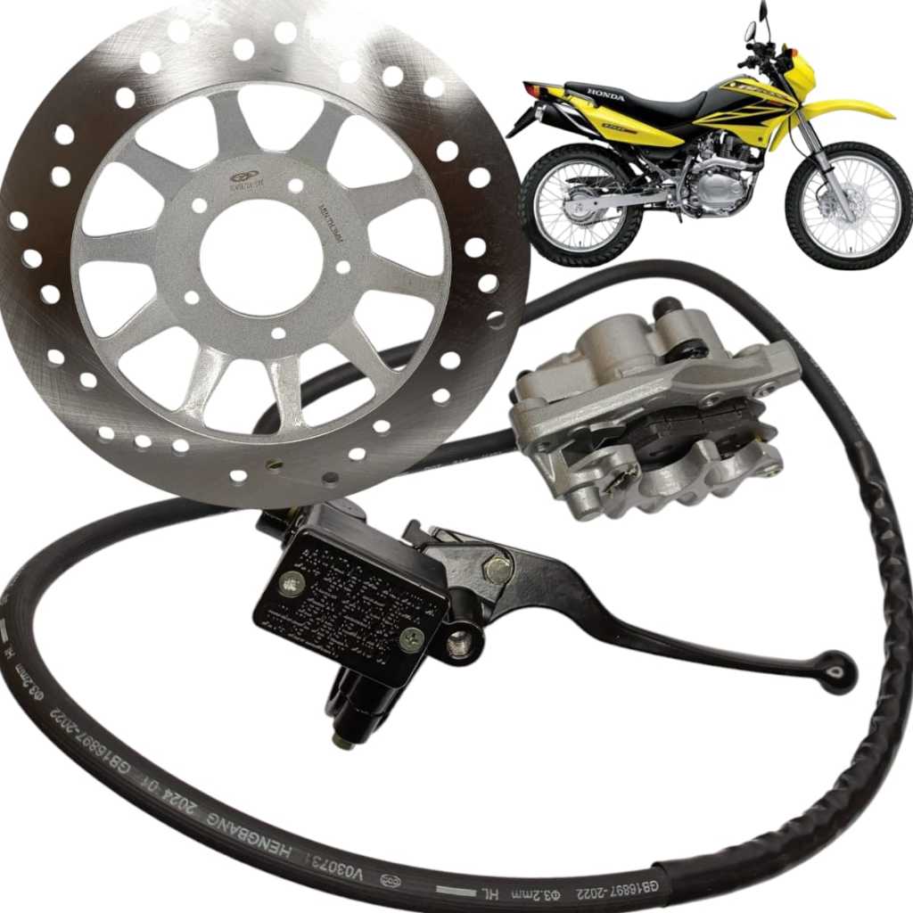 Kit Sistema de Freio Honda Nxr Bros 150 Esd Freio Disco 2003 2004 2005 2006 2007 2008 2009 Completo