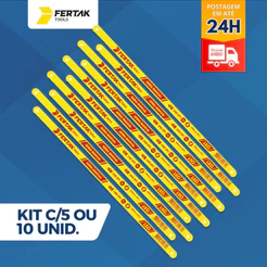 Kit Lâminas de Arco de Serra Jogo - 30cm (12 pol.) Fertak