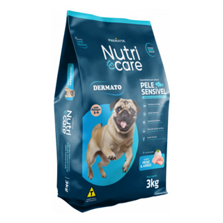 Ração Premiatta Nutricare Dermato Omega 3 E 6 Cães Fish and Rice Peq 3kg em Oferta na Shopee