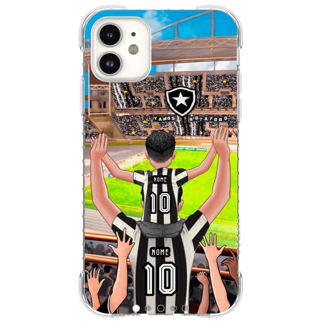 capinha de Celular personalizada Pai e FIlho Botafogo Editavel