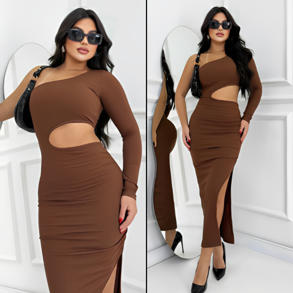 Vestido Feminino Vestido Mula Manca Vestido Longo Manga Unica Vestido Festa Grecia ENVIO EM 12H