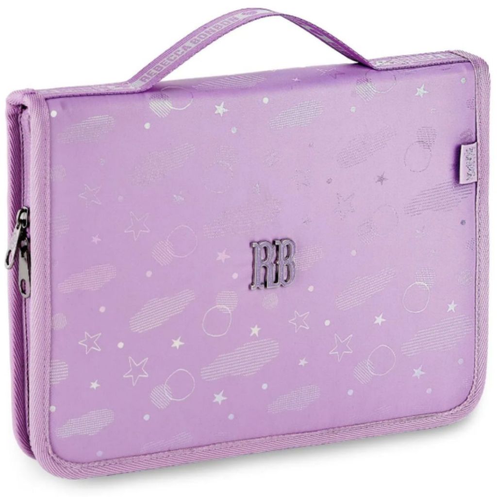 Estojo Fichário 96 Pens Rebecca Bonbon Elastico Artístico Holografico Original Escolar Aulas em Oferta na Shopee