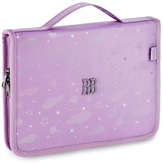 Estojo Fichário 96 Pens Rebecca Bonbon Elastico Artístico Holografico Original Escolar Aulas em Oferta na Shopee