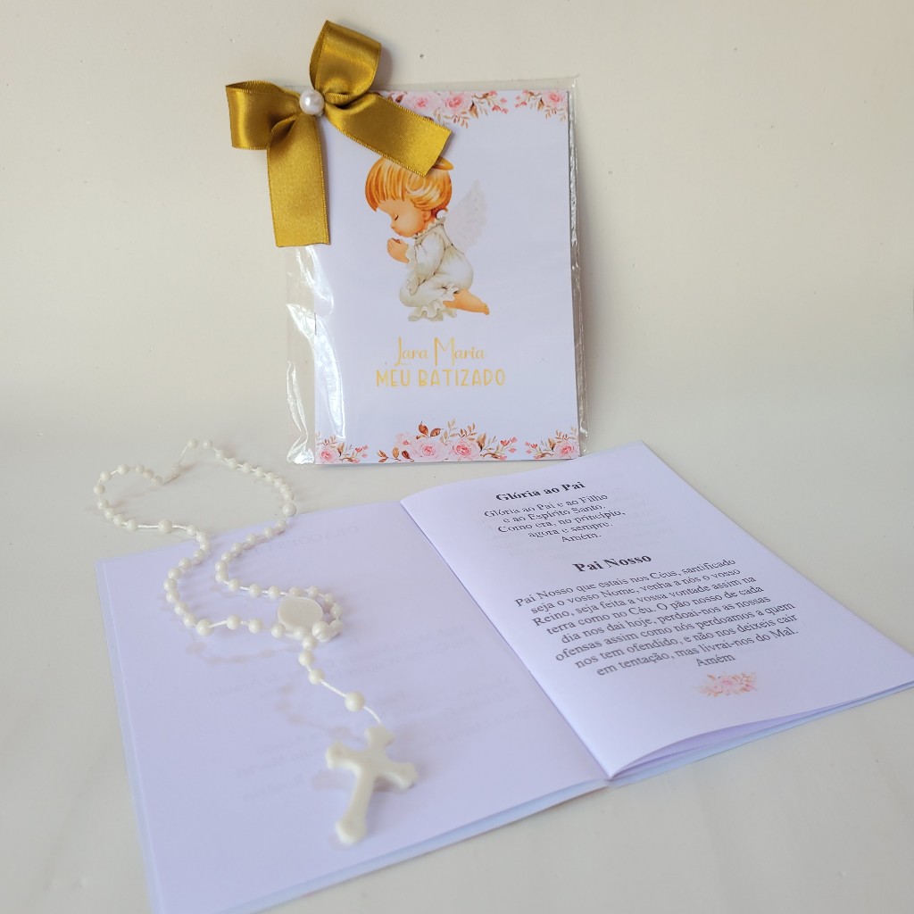 Lembrancinhas Batizado Livrinho de orações personalizados/ Lembrança para Batizado, Primeira Eucaristia/Comunhão/