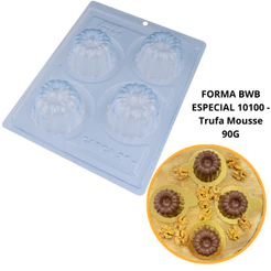 1~4 FORMAS BWB SILICONE TRUFA MOUSSE 90g. CÓD.:10100 (BWB ESPECIAL) (CHOCO)