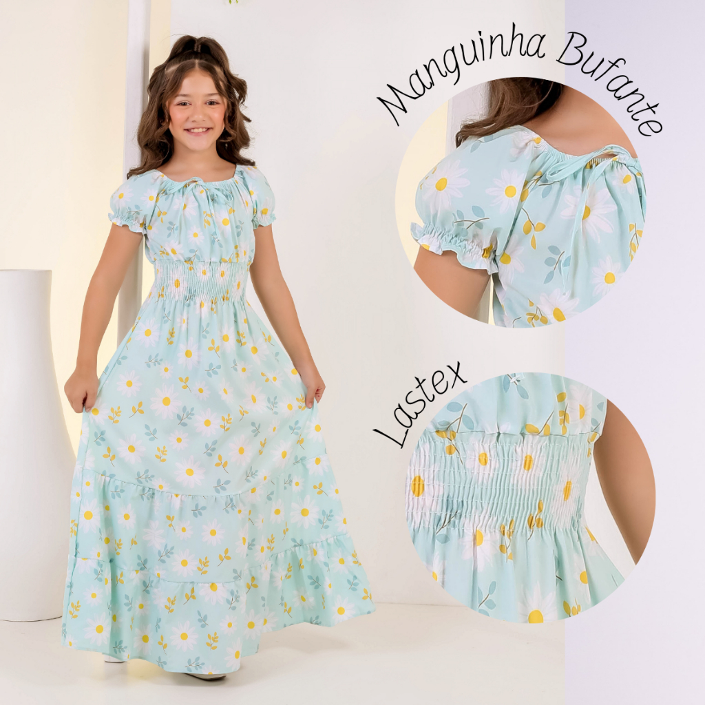 Vestido Menina Longo na Black Friday 2025 | BuscaProdutos