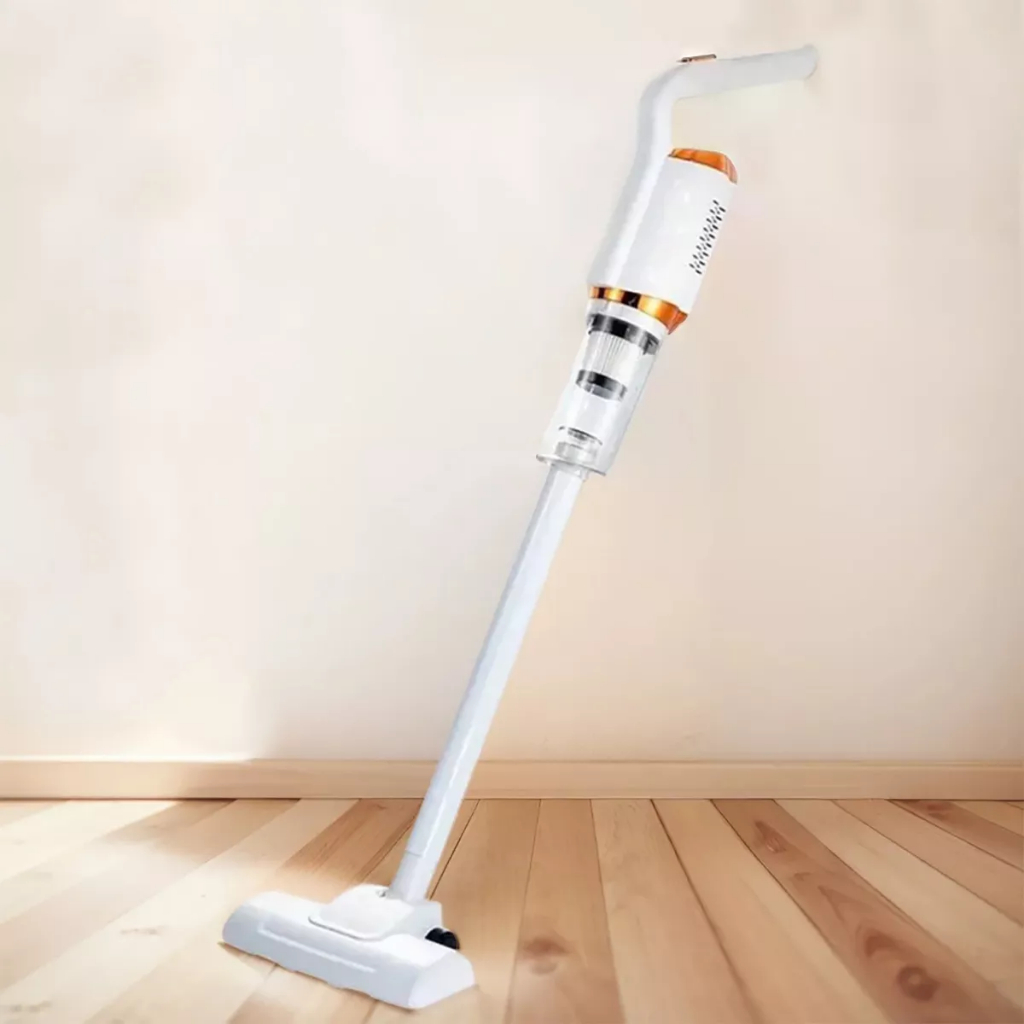 Aspirador de Poeira Vertical Multifuncional Portátil USB Recarregável, 180W de Potência Branco - Home Appliances