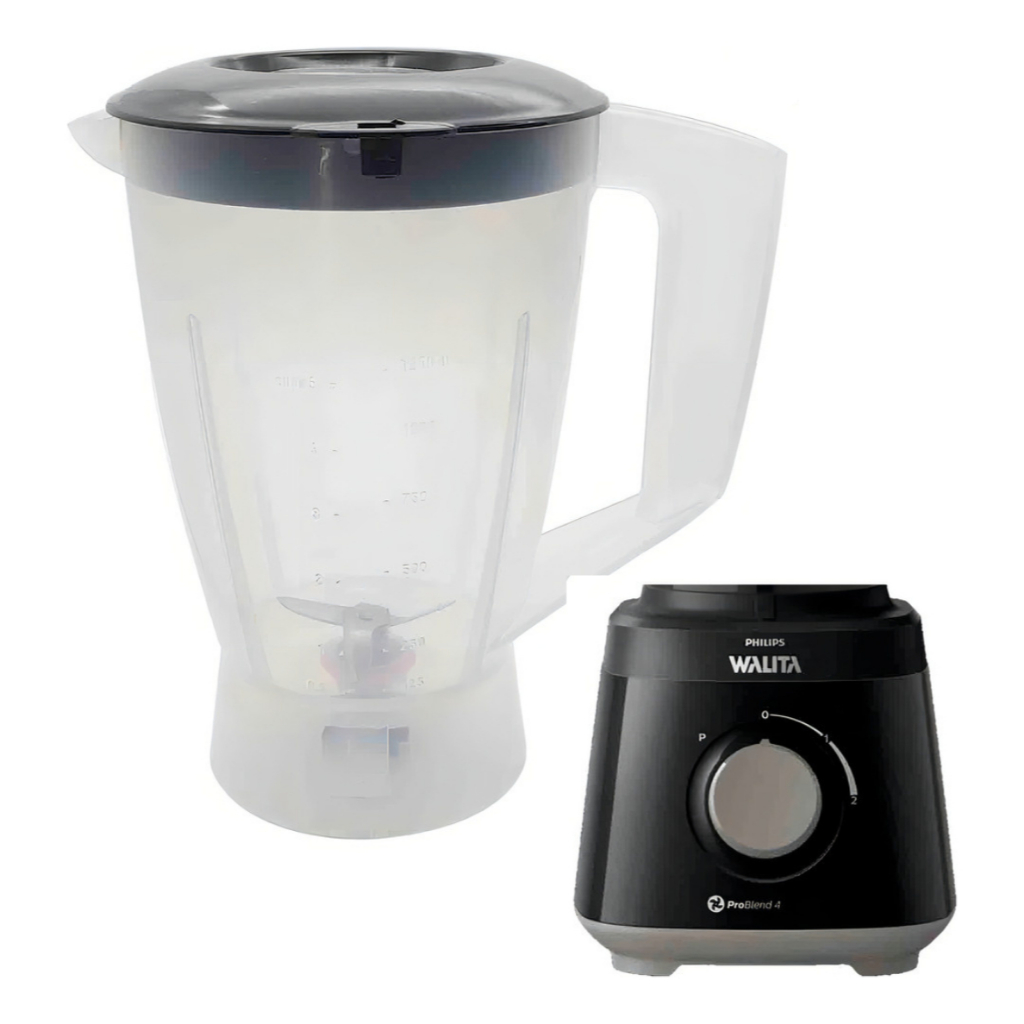 Copo Liquidificador Compatível com Walita Problend 4 Ri2110 Preto
