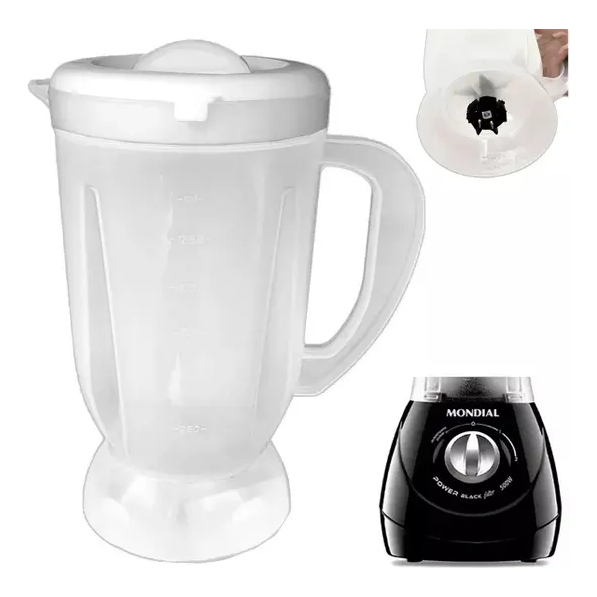 Copo Liquidificador Compatível com Mondial /l1/l20/l35/l77 Branco — imagem 2 de 2