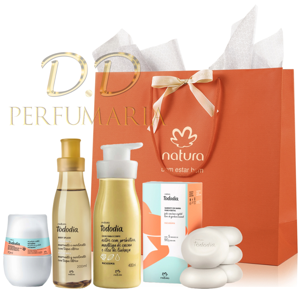 Kit presente Tododia Macadâmia Natura ORIGINAL E LACRADO em Oferta na Shopee