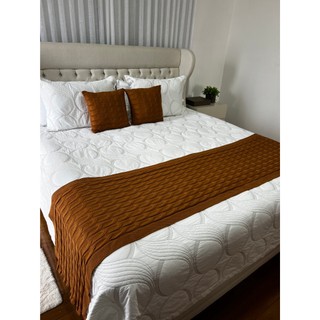 Kit Peseira Tricot Trança Cama Casal + 2 Capas em Oferta na Shopee