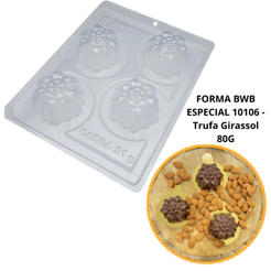 1~4 Formas Bwb Silicone Trufa Girassol 80G Cod-10106 (Bwb Especial) (CHOCO)