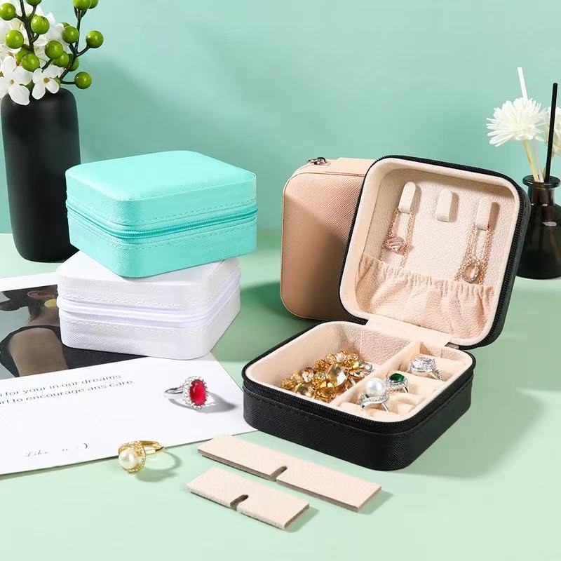KIT5/10/15/20 Porta Joia De Bolsa Para Viagem Portátil/ caixa de armazenamento/bolsa/anel/colar