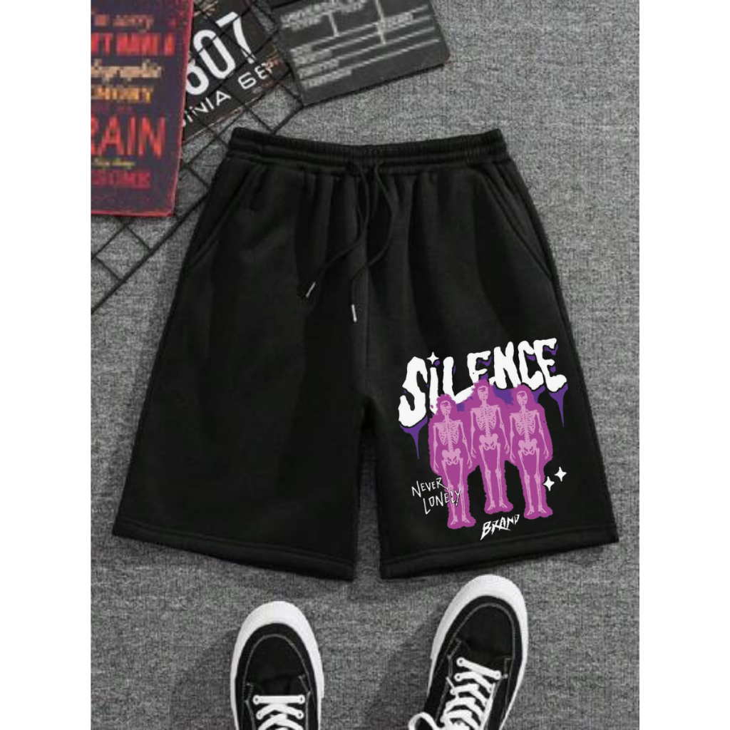 Bermuda Short Moletom Musculação100% Algodão Premium Streetwear Casual Treino Academia confortável