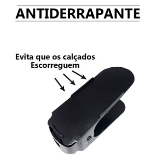 20 Organizadores De Sapato E Tênis - Preto Com Regulagem