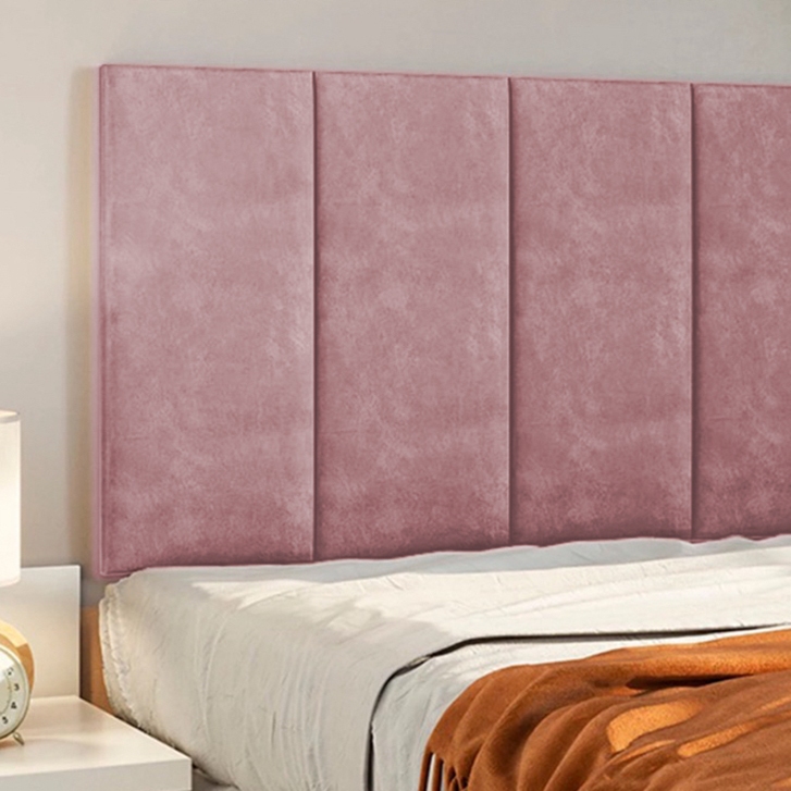 Kit Cabeceira Modular Decorativa Cama Box Solteiro Casal Queen King - Auto Adesivo Super C...