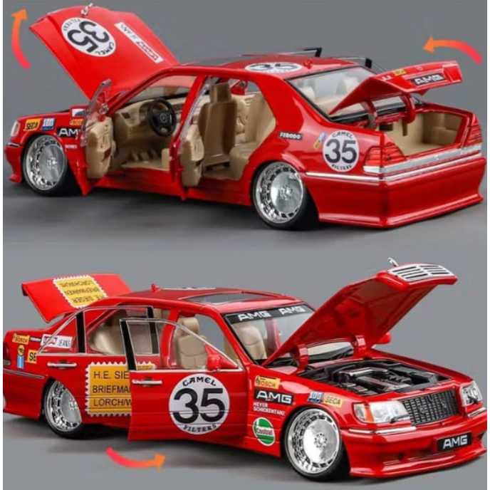 Miniatura  Mercedes Bens AMG W140 1:24 metal Diecast colecionável