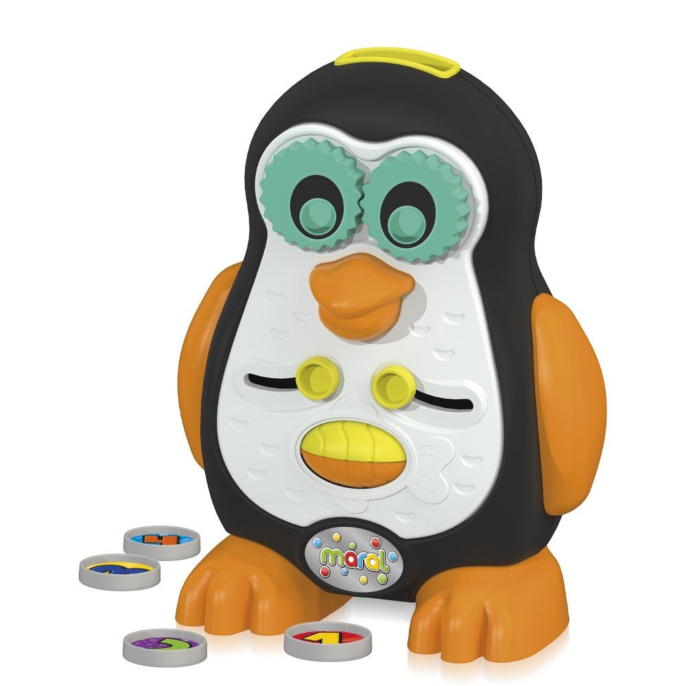Brinquedo Educativo Pinguim Pinguino Didático com Som e Movimento - Estimula o Desenvolvimento da Criança e Bebê