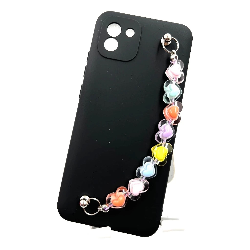 Capa Aveludada para samsung  Galaxy A06 A05 A05S A03 A03S A03CORE A04 A04S A04E A04CORE COM PULSEIRA CORAÇÃO