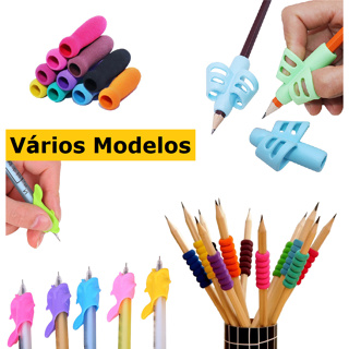 Adaptador para Escrita Apoio De Dedos Segura Lápis Stetro Ergonômico Autismo Autista em Oferta na Shopee