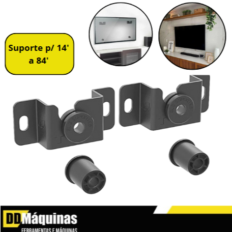 Suporte para Tv 14 a 84 Fixo Universal de Parede - Elg em Oferta na Shopee