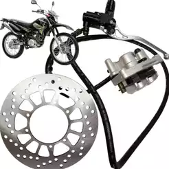 Kit Sistema de Freio Completo Xtz 125 E 2003 2004 2005 2006 2007 2008 2009 2010 Freio a Disco