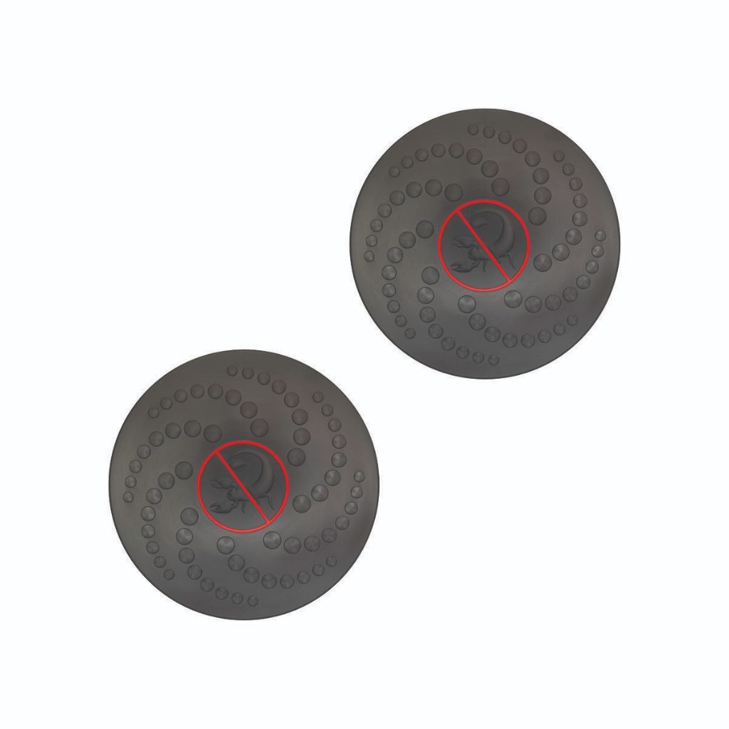 Kit 2 Protetor Tampa Para Ralo Mau Cheiro Barata Inseto Antiderrapante Banheiro Escorpião Multiuso